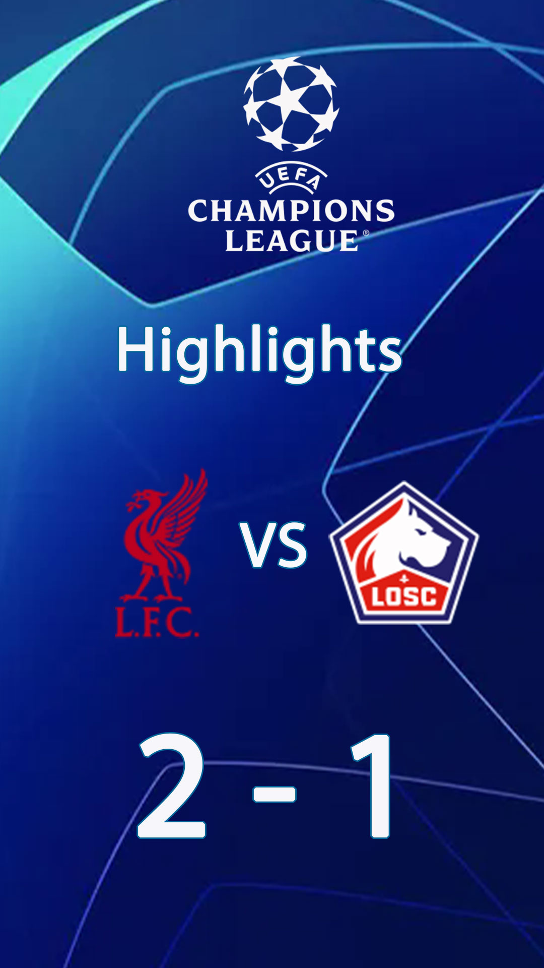 Liverpool 2 - 1 Lille | Highlight Champions League 24/25 - ลิเวอร์พูล - ลีลล์ | ไฮไลต์ ยูฟ่า แชมเปี้ยนส์ ลีก 24/25